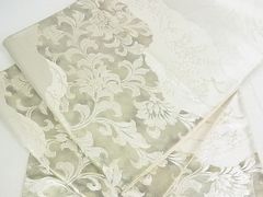 平和屋2■六通柄袋帯　道長花唐草文　金銀糸　逸品　sf1590