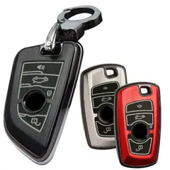 BMW  アルミ 合金 夜光 レザー スマートキーケース キーカバー キーホルダー 2シリーズ 3シリーズ 4シリーズ 5シリーズ 6シリーズ 7シリーズ F20 F21 F22 F23 F87 F45 F4 F30 F31 F34 F80 アクセサリー