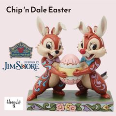 チップとデール イースター ディズニー ジムショア フィギュア 置物 人形 Chip 'n Dale Easter ディズニートラディションズ JIM SHORE 正規輸入品