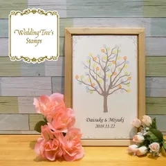 ウェディングツリー はんこ スタンプ 葉っぱ ハート バルーン 風船 結婚式