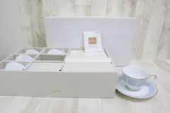 未使用 Noritake ノリタケ カップ&ソーサー H9587/1507 レースウッドゴールド ティー/コーヒー 碗皿5客
