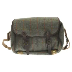 Harris Tweed (ハリスツイード) レザー切替 ショルダーバッグ グリーンのサムネイル