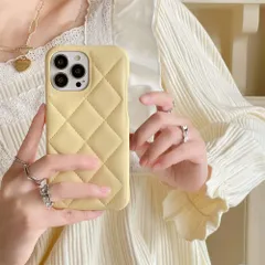 【人気商品】iPhone13 ケース 13pro ケース 13promaxケース iPhone専用ケース マトラッセ ケース キルティング ケース 耐衝撃 ワイヤレス充電対応 オールインクルーシブ落下防止 女性男性使える 韓国 ダイヤモンド格子（イエロー，iP