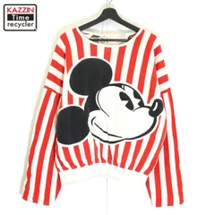90s vintage Disney ミッキーマウス Mickey Mouse リバーシブル スウェット トレーナー メンズ XLサイズ相当 ビッグサイズ オーバーサイズ