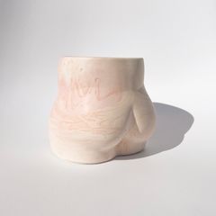 "Peach pot" Dreamy marble