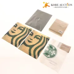 ■ スターバックス IDカードホルダー ワッペンキーホルダー2点セット リサイクルレザー ブラック 5周年記念 非売品 おまけ付き 未使用