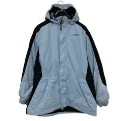 L.L.Bean ジップアップ ナイロン ジャケット エルエルビーン キッズ L ブルー マウンテンパーカー 古着卸 アメリカ仕入 a609-5131