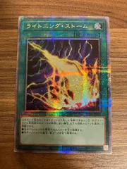 あき　ライトニング・ストーム　25thシークレットレア　2枚セット 遊戯王 ライトニング ストーム 絵違い クオシク 25th - メルカリ