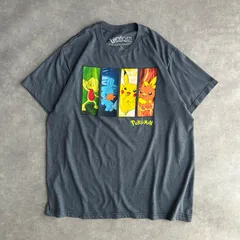 Pokémon/ポケモン/Nintendo/半袖Tシャツ/キャラクタープリント/ピカチュウ/キモリ/アチャモ/ミズゴロウ/第三世代/ルビーサファイアエメラルド/御三家/グレーブルー/jmaple