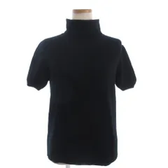 バーバリー ロンドン BURBERRY LONDON タートルネック ニット セーター 半袖 ウール FB046-740 黒 ブラック 2