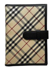 バーバリー 手帳カバー 手帳 チェック アドレス帳 メモ帳 メンズ レディース BURBERRY アジェンダ キャンバス
