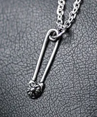 ネックレス メンズ チェーン モチーフ ペンダント クロス 十字架 リング 安全ピン【モチーフチェーンネックレスC】メンズネックレス チェーンネックレス メンズアクセ あずきチェーン ベネチアンチェーン シルバーアクセ おしゃれ aa-2503