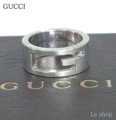 GUCCI グッチ リング AG925 シルバー Gモチーフ 9号 指輪 ユニセックス 中古