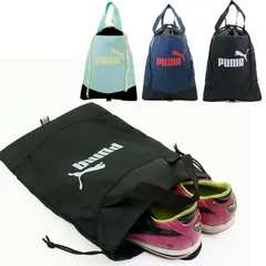 PUMA プーマ シューズバッグ アクティブ シューサック キッズ ブラック ネイビー ブルー 6L 079033 シューズケース 学童かばん 靴入れ シューズ シューケース 上履き入れ 子供 運動靴 体育館シューズ ジュニア 男の子 新生活のサムネイル