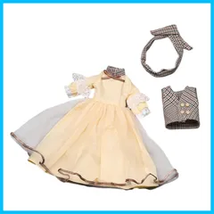 BJD 人形用 アクセサリー付き 1/6 子供用写真小道具 DIY プリンセスドレス コスチューム 11.81インチ用 Ａｍａｇｏｇｏ カーキ