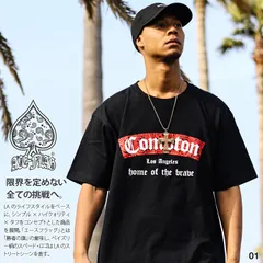 ACEFLAG Tシャツ 半袖 メンズ 黒/グレー 大きいサイズ エースフラッグ おしゃれ シンプル Compton コンプトン 西海岸 ペイズリー柄 b系 ヒップホップ ファッション ダンス ストリート系 ハイ ブランド メール便 AF-TS-TS-056