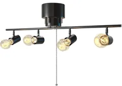 シーリングライト おしゃれ ライト リビング キッチン 6畳 8畳 照明 間接照明 北欧 スポットライト LED 対応 天井照明 スチール スポットライト 4灯 居間用 ダイニング用 ledcl-dgd01