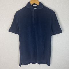 着用感あり！ブルネロクチネリ 半袖ポロシャツ 52 ネイビー紺 メンズ
