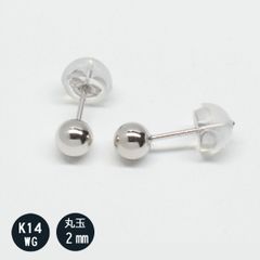 K14WG 甲丸スナップ(フープ)ピアス 2x10mm - メルカリ