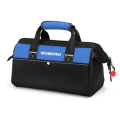 【数量限定】工具差し入れ ツールバッグ 道具袋 工具バッグ 大口収納 WORKPRO 600Dオックスフォード ワイドオープン 幅33cm