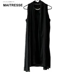 MAITRESSE メトリーゼ　ノースリーブ　ドレス　ワンピース メトリーゼ ワンピース ドレス プリーツ ミニ ビジュー