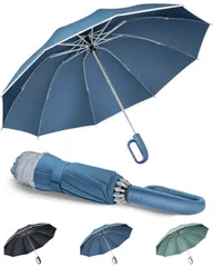【人気商品】梅雨対策 晴雨兼用傘 UVカット 台風対応 遮光遮熱 折りたたみ日傘 豪雨対応 丈夫耐久 耐風撥水 メンズ テフロン加工 風に強い レディース 逆折り畳み傘 大きいサイズ リングハンドル折りたたみ逆さ傘 折り畳み傘 【10本骨・高密度310T生地・