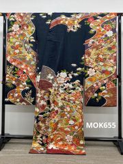 振袖 長襦袢 セット 金通し 金彩 身丈172cm 撥水加工済 MOset054