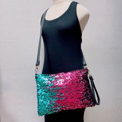 #大人気商品#韓国製スパンコールグラデーションハンドバック/ショルダーバック