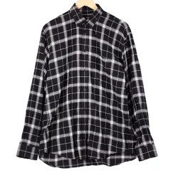 BALENCIAGA - BALENCIAGA チェックシャツ BALENCIAGA】オーバーサイズ チェック ジャージー シャツ