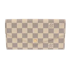 ルイヴィトン ダミエアズール ポルトフォイユサラ ホワイト  N63208  ユニセックス ダミエキャンバス  長財布