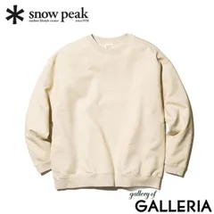 スノーピーク カットソー メンズ レディース ブランド snow peak 秋 冬 秋冬 おしゃれ プルオーバー スウェット トレーナー 長袖 ロゴ ワンポイント リサイクル コットン Recycled Cotton Pullover SW-25SU403