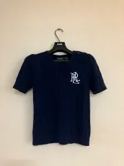 夏の終わり 初秋 POLO RALPH LAUREN(ポロラルフローレン) ローレン ケーブル ニット 半袖 XS