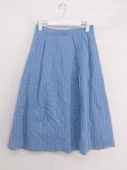 ◇ BEAMS HEART ビームスハート ロング ギャザー スカート サイズM ブルー レディース P  【中古】 【1209080007223】