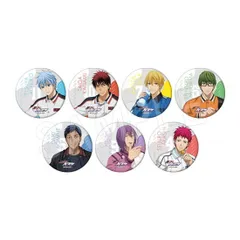 【新品】黒子のバスケ トレーディングマット缶バッジ 練習終わりのひとときver. 7個入り1BOX【正規品】のサムネイル