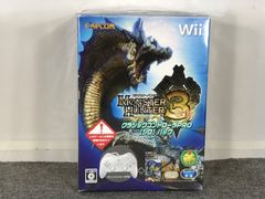 Nintendo wiiソフトモンスターハンター3 クラッシックコントローラーPRO(白)パック