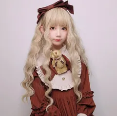 ウィッグ ロリータ コスプレ 仮装 エクステ ゴルドー ゴールド髪 フルウィッグ 巻き髪 耐熱 姫髪 つけ毛 かつら ゴスロリ 耐熱 ネット付き