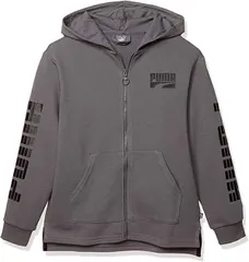 【新品】【ジュニアサイズ】【130cmのみ】puma（プーマ）REBEL ボールドフルジップTR RELAXED FIT 長袖 スウェットジャケット キッズ・ジュニア キャッスルロック 581072-37-130