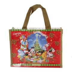 Disney ビニールバッグ ミニ 小 東京ディズニーシー ディズニーランド Christmas 2017 ファスナー開閉 26.5×19.5×8(cm) 

NT ABランク
