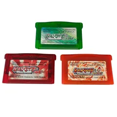 【管32298】読み込み確認済☆ゲームボーイアドバンス GBA ソフト ポケットモンスター エメラルド + ルビー + ファイアレ ポケモンソフト3点セット