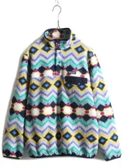 パタゴニア ライトウェイト 総柄 シンチラ スナップT L フリース ジャケット