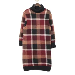 BLUE LABEL CRESTBRIDGE  sweetコラボ   チェックジャカードニットワンピース＊