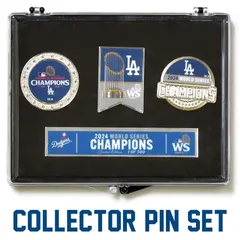 500セット限定　3個セット ドジャース ピンバッチ ワールドシリーズ チャンピオン モデル 2024 大谷翔平  LA ロサンゼルス LOS DODGERS WORLD SERIES CHAMPIONS 優勝 記念グッズ オフィシャル 公式 WinCraft