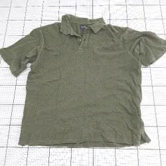◇ ⊂ ビームス シンプル系 半袖 半袖ポロシャツ サイズXL カーキ系 メンズ E  【1508200018249】