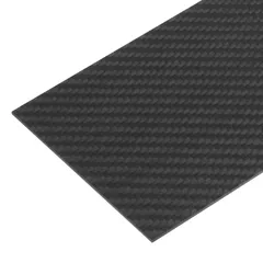 uxcell 1枚のカーボンファイバーシート 100x250x1.5mm マ ット仕上げ パルトルージョン製フラットカーボンファイバーストリップ トゥイル織りパネルシート カイト RC飛行機用