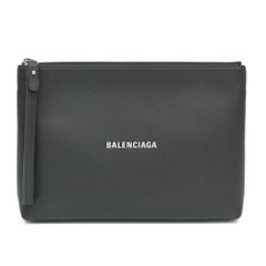 バレンシアガ(Balenciaga) 618362 レディース,メンズ レザー クラッチバッグ グレー