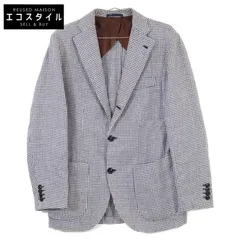 BARBA バルバ 【国内正規】191368 GJIMMY ギンガムチェック 段返り3Bテーラード 48