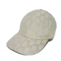GUCCI 帽子 可愛い レディース GGラメ ホワイトシルバー　Ｍ GUCCI - グッチ GUCCI ハット レディース ブランド バケット