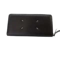 【中古】Maison Margiela メゾン・マルジェラ S56UI0110 ジップアラウンドウォレット ブラック メンズ レディース ユニセックス 誕生日 記念日 母の日 父の日 ギフト 日常使い 旅行用 A2502308 【無料ギフトラッピング承ります】
