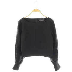 フォクシー FOXEY 近年モデル 43893 Blouse Celina ブラウス クロップド丈 38 黒 /MI ■OSのサムネイル