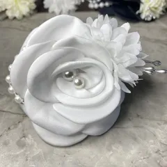 コサージュ 卒園式　卒業式　入園式入学式 結婚式 発表会 ＊フォーマルコサージュ＊パールブローチ76